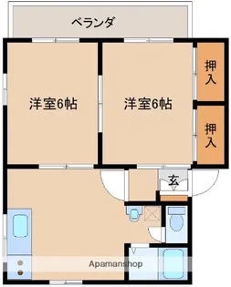 ビラフレグランス【1階】の間取り