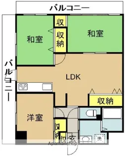 レ・ビラージュ【6階】の間取り