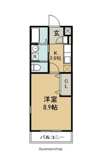 QUALIOR(クオリア)【201号室】の間取り
