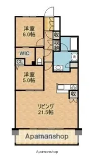 ザ・レジデンス大淀河畔【508号室】の間取り