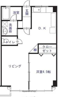 老松通りビル【501号室】の間取り
