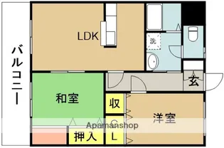 ヴィラージュMⅡ【102号室】の間取り