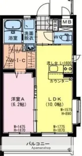 REVEL吉村【4階】の間取り