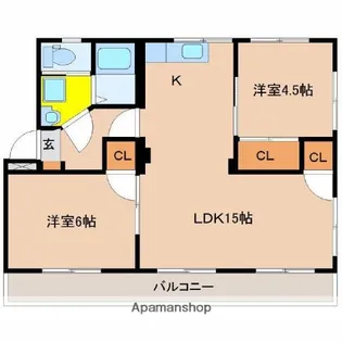 金丸マンション【501号室】の間取り