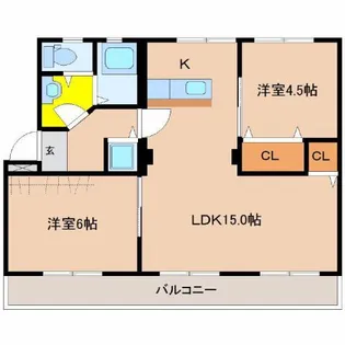 金丸マンション【503号室】の間取り