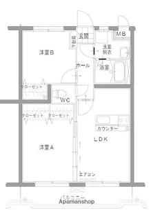 ユーミー佐土原【402号室】の間取り