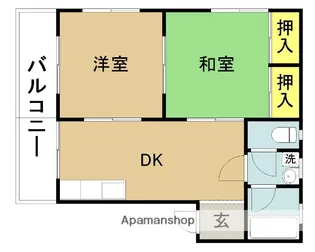シルキーハイツ【202号室】の間取り
