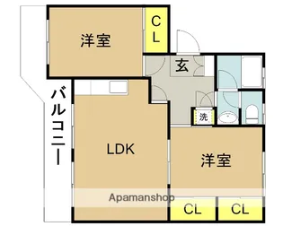 セリオ【302号室】の間取り