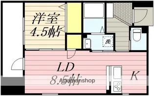 VALO吉村【504号室】の間取り