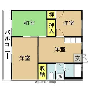 スカイハイツA【205号室】の間取り