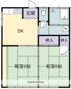 南マンション【A-2号室】の間取り