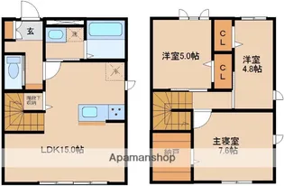 FRIEDEN【E-2号室】の間取り