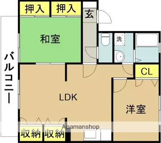パルコート【B101号室】の間取り