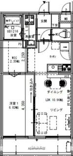 PRAIA GUJIN(プライア宮神)【1階】の間取り
