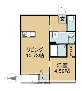 Nana B棟【1階】の間取り