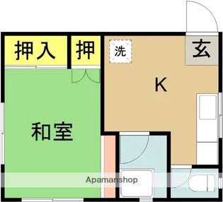 ハイツアンド【203号室】の間取り