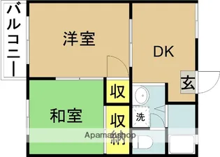 ピュアサンハイツ【101号室】の間取り