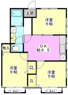 ピュアコート【101号室】の間取り