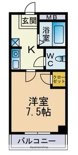 プチメゾン松山【301号室】の間取り