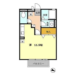 セジュールあおき【1階】の間取り