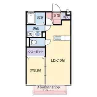 コンフォートKM【202号室】の間取り