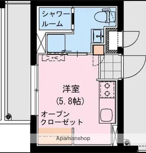 The Rock APT【106号室】の間取り