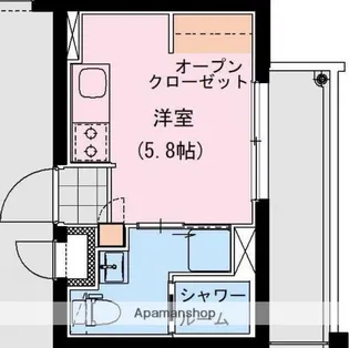 THE ROCK APT【103号室】の間取り