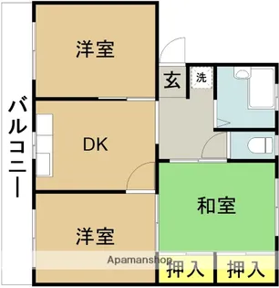 フォレストウインドイン大塚【405号室】の間取り