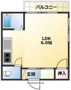 ナカイビル【305号室】の間取り