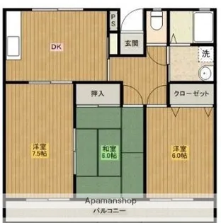 ミレニアム大淀【205号室】の間取り