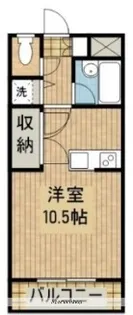 サンデービーチ大工【307号室】の間取り