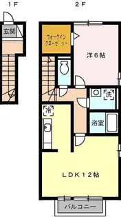 ミール永里【2階】の間取り