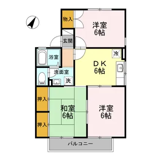 セジュール南州【2階】の間取り