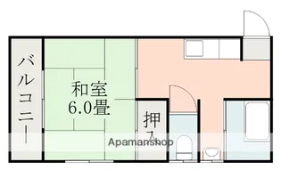 下荒田Nビル【203号室】の間取り