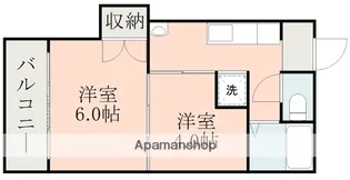 坂口ハイツ【2階】の間取り