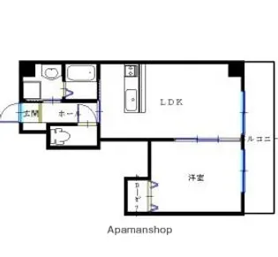 カーサ・フェリース池之上【5階】の間取り