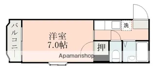 レインボー鴨池【101号室】の間取り