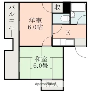 シャルルコーポ紫原【4階】の間取り