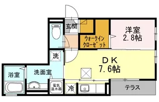 アペルトサピエンティア【1階】の間取り