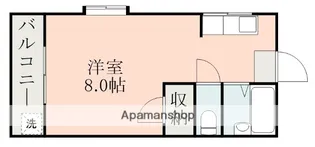 ビッグバーンズマンション新屋敷【4階】の間取り