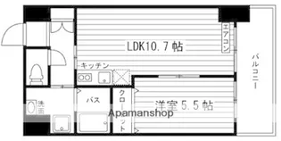 パークサイド加治屋町【702号室】の間取り