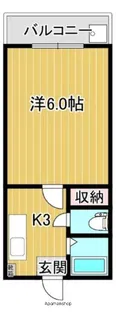 ロゼーヌ鴨池【4階】の間取り