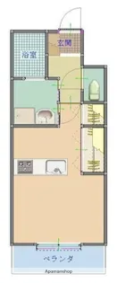 スカイヒルズ宇宿【303号室】の間取り