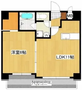 グランパルク柊館【4階】の間取り
