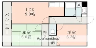 ラ・ポール伊敷【1階】の間取り