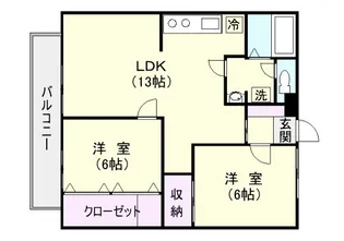 ウインズマンション【3階】の間取り
