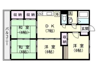 ウインズマンション【4階】の間取り