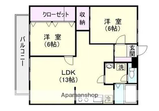 ウインズマンション【3階】の間取り