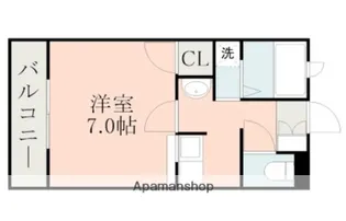 グレイコート唐湊【2階】の間取り