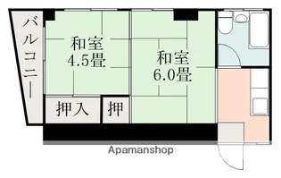 中島ビル【4階】の間取り
